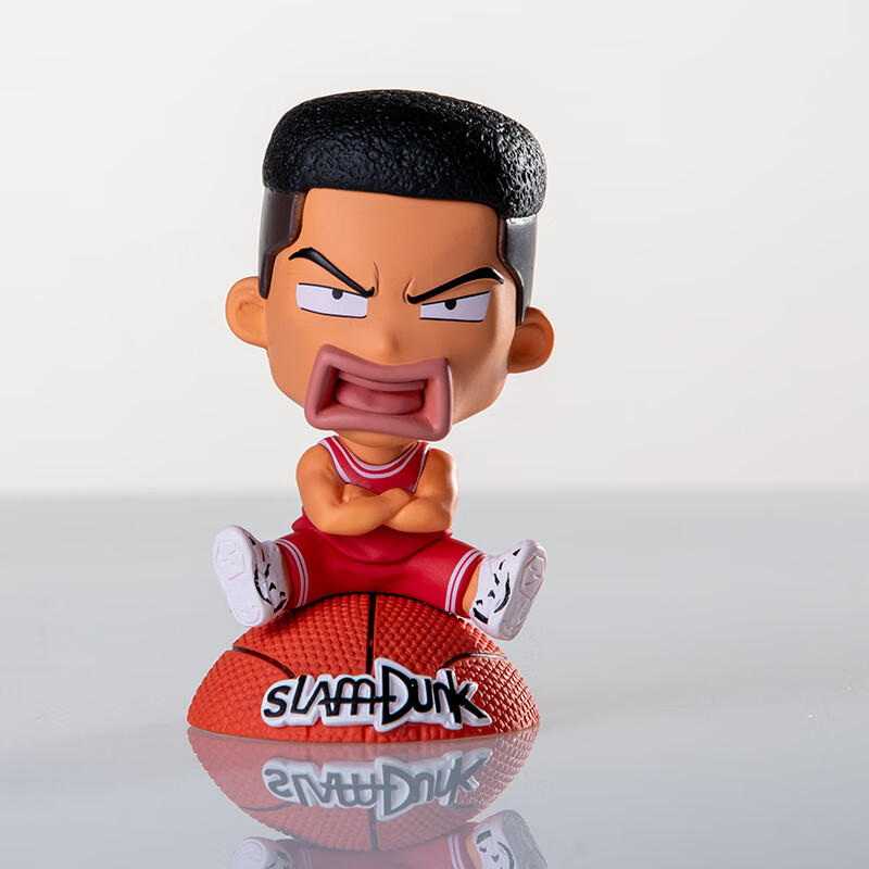 樱木花道流川枫篮球坐姿桌面机箱车载摆件钥匙扣 q版半球赤木4号0