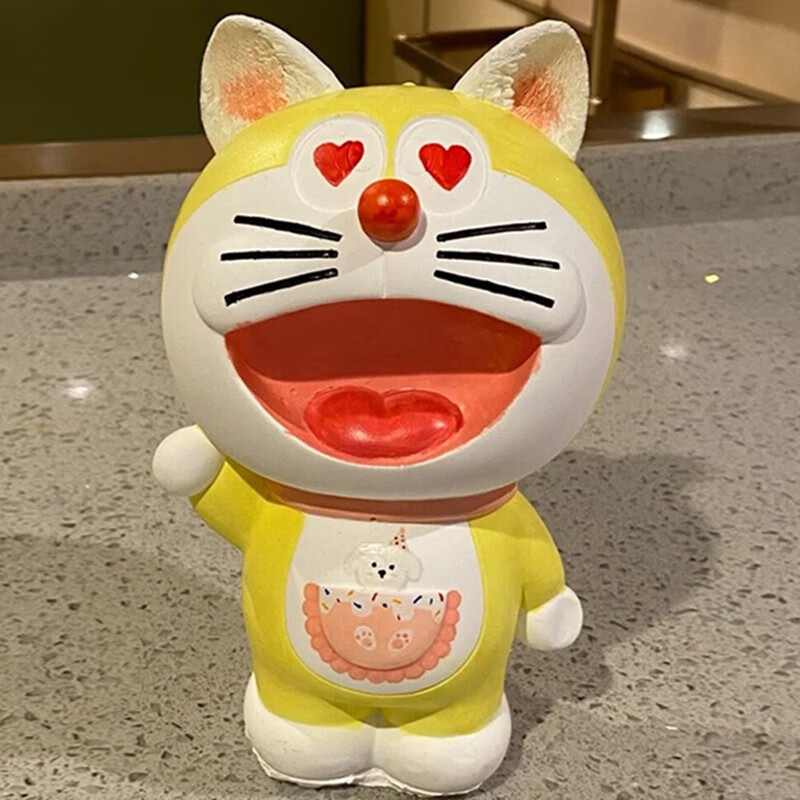 金归儿童石膏娃娃涂色娃娃模具蓝胖子石膏白胚diy手工彩绘娃娃 哆来咪