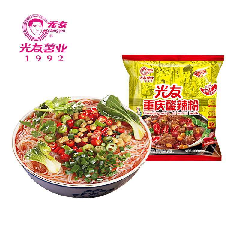 光友重庆酸辣粉 袋装非油炸健康红薯粉细粉丝方便速食早餐夜宵冲泡