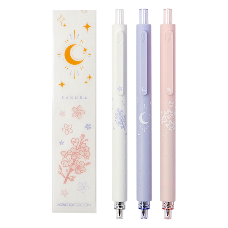 ����ѧ�ر���KACO�Ĳɰ����� ���Ա���������Ǳ� ѧ����ˮ��ǩ�ֱ� ҹӣ 3֧װ��05��о*2+05��о*1+��ֽ*1��