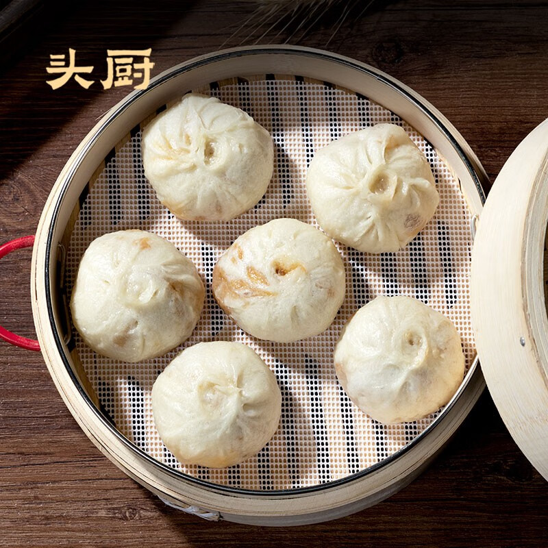 头厨 浙江嵊州小笼包老面小笼包子速食早餐半成品礼盒速冻面点包子 60只12包约1500g鲜肉小笼包