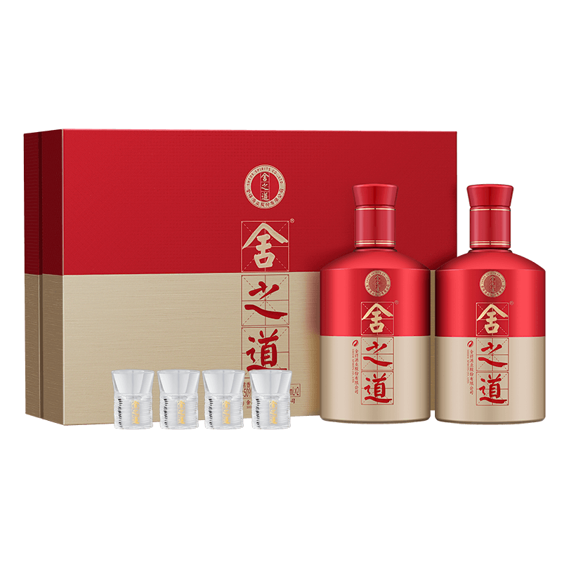 舍得 舍之道 浓香型白酒 50度 500ml*2瓶 礼盒装 送礼礼物