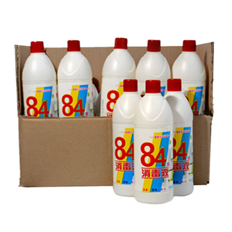 健百氏(KENALS)84消毒液水防护500g衣物漂白杀菌洁厕马桶去污宾馆学校医院 10瓶家庭装