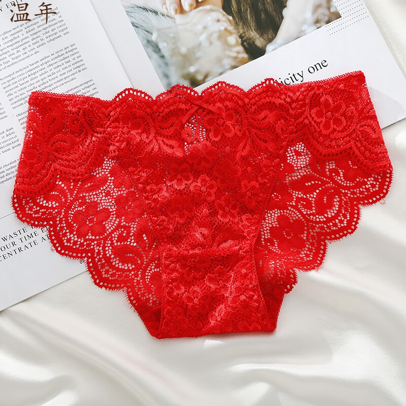 温年 红短裤女本命年红裤衩女士内裤无痕大红色结婚 红色 dx283 m建议