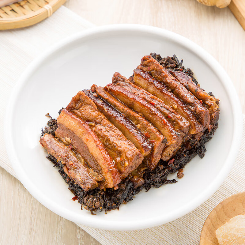 泛洲滋味轩梅菜夹干扣肉绍兴梅干菜烧肉美食加热即食半成品 家庭装350