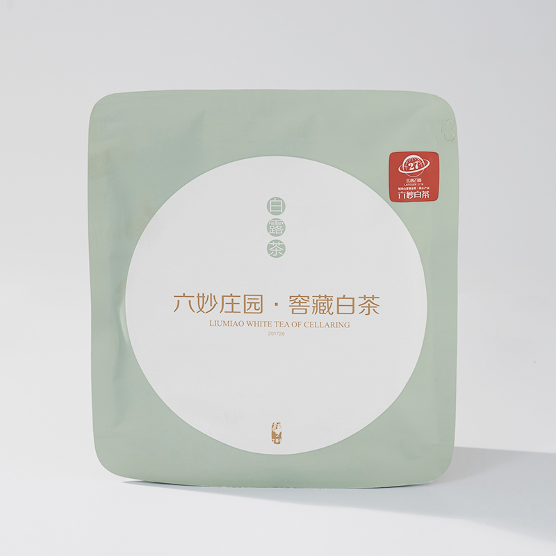 六妙白茶福鼎老白茶 2017 年白露贡眉 庄园季节白茶紧压饼茶 300g*1饼