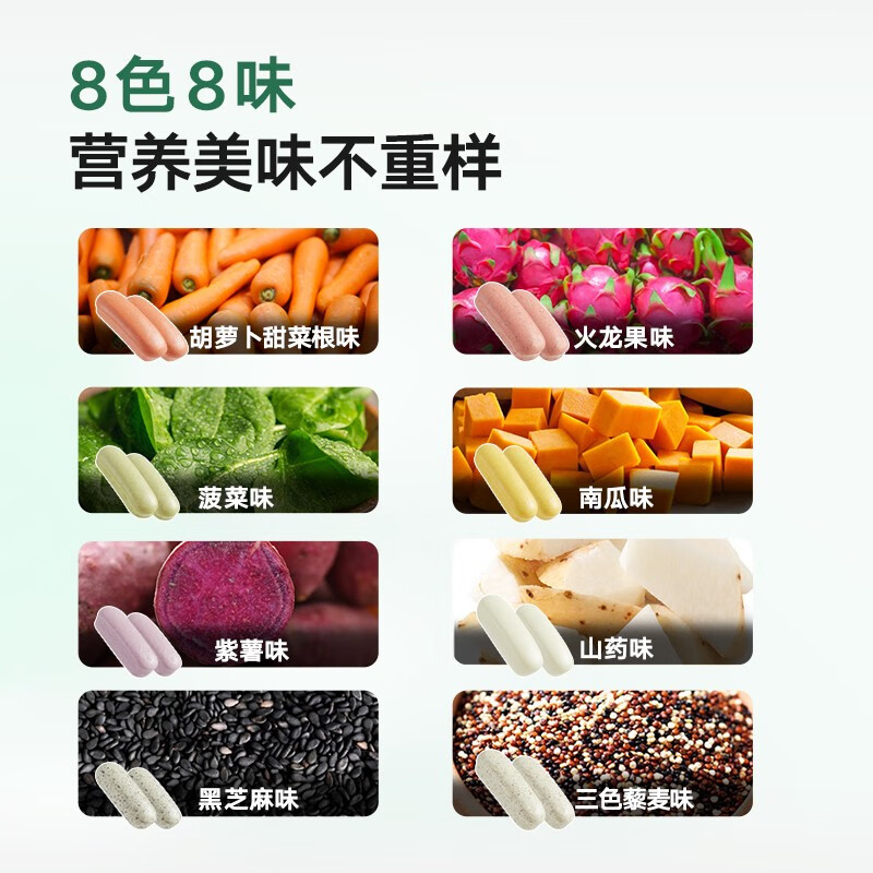 宝宝馋了手指馒头果蔬营养小馒头儿童早餐面点早茶半成品享宝宝婴儿食谱 果蔬手指馒头160g*3盒(共24个)