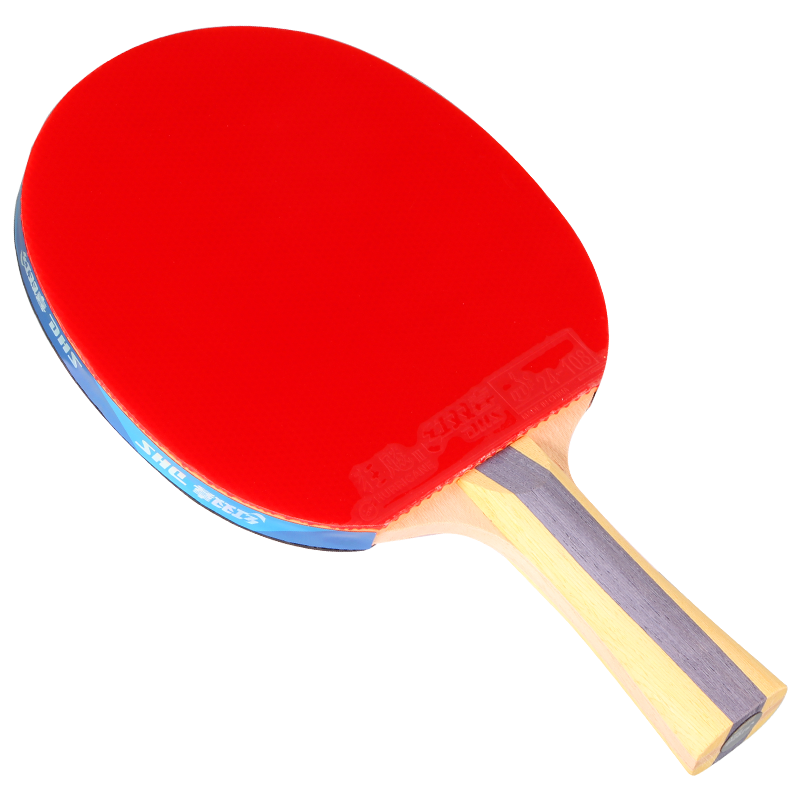 红双喜DHS五星乒乓球拍横拍双面反胶5层强攻H5002 192元