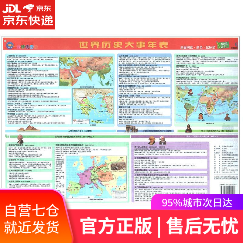 【新华书店】世界历史大事年表 中国地图出版社