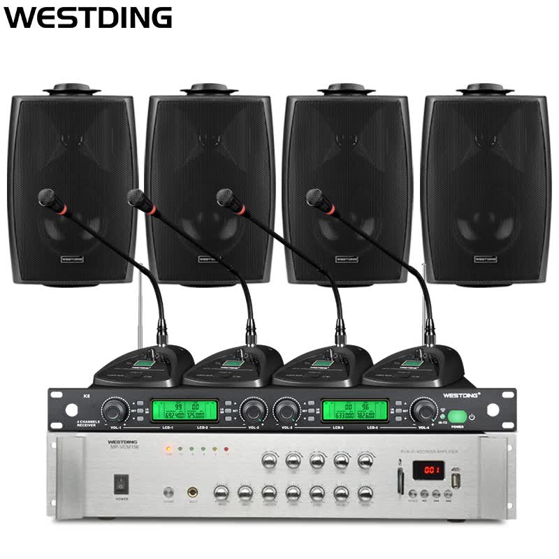 威斯汀（WESTDING）V4 会议室音响 音箱组合套装 壁挂音响 背景音乐教室培训系统 功放话筒组合高性价比高么？