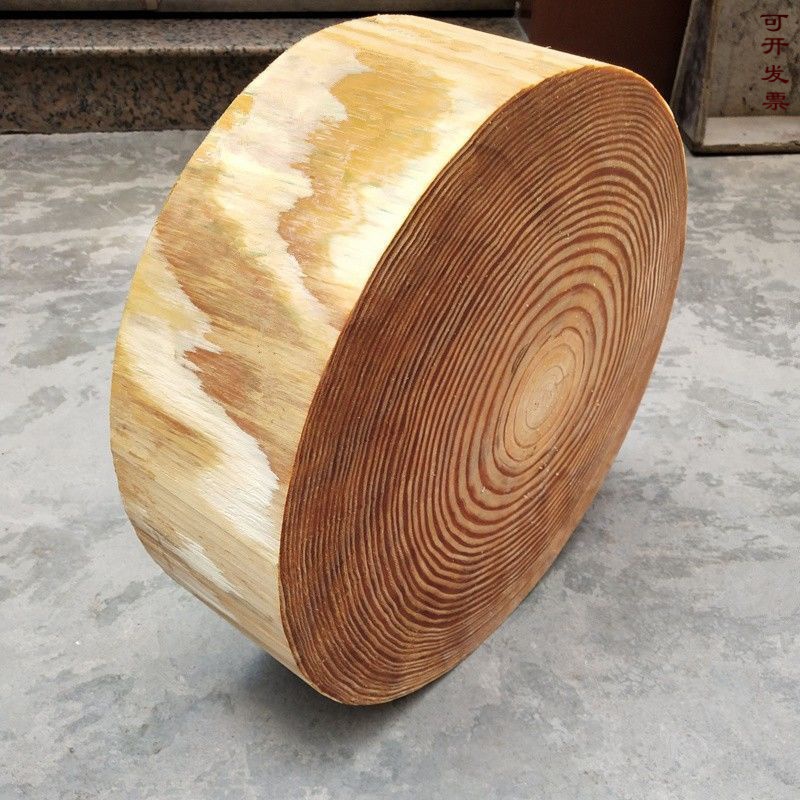 摩西莱菜墩子 剁肉墩子剁菜墩松菜板圆形加厚砧板商用厨房家用整木