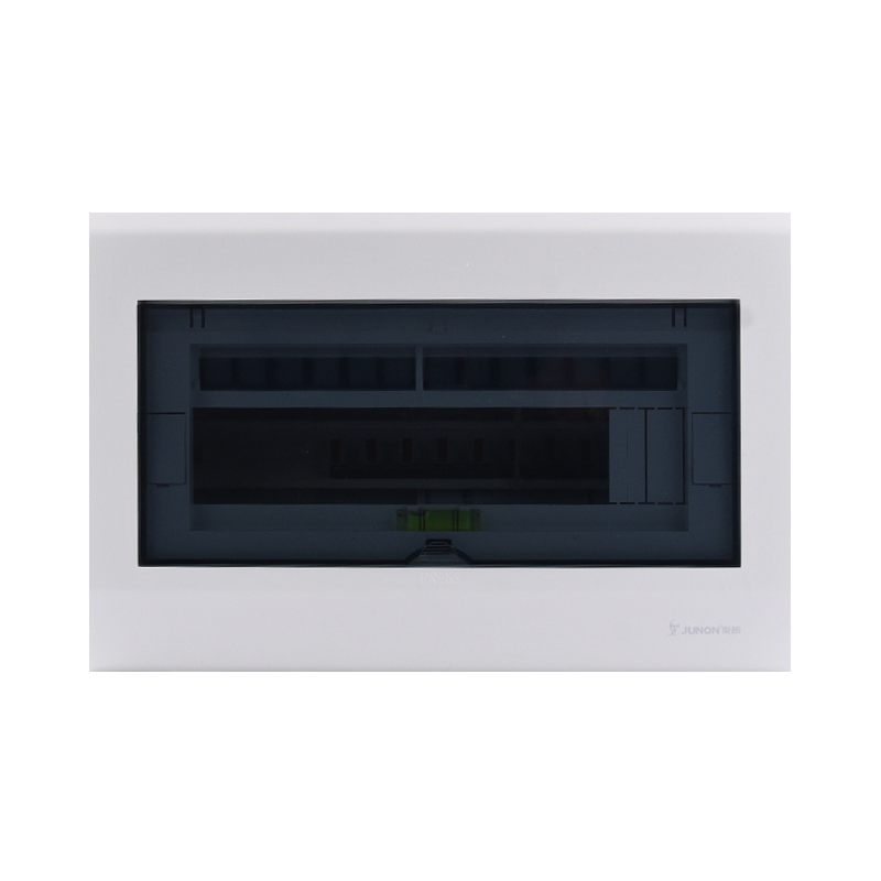 俊朗 （JUNON）配電箱 V8+家用鐵底明暗裝配電箱 透黑色紅白色 26 位 V8+26位鐵底暗裝（透明紅茶）