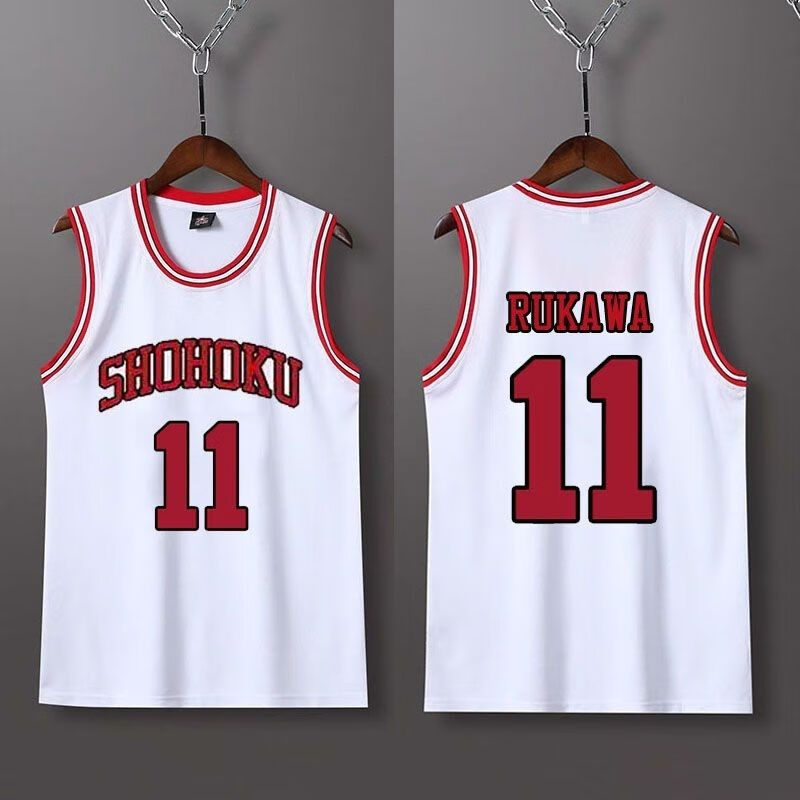 阿玛瑟(amase)湘北灌篮高手球衣服樱木花道t恤10号流川枫11号三井寿14