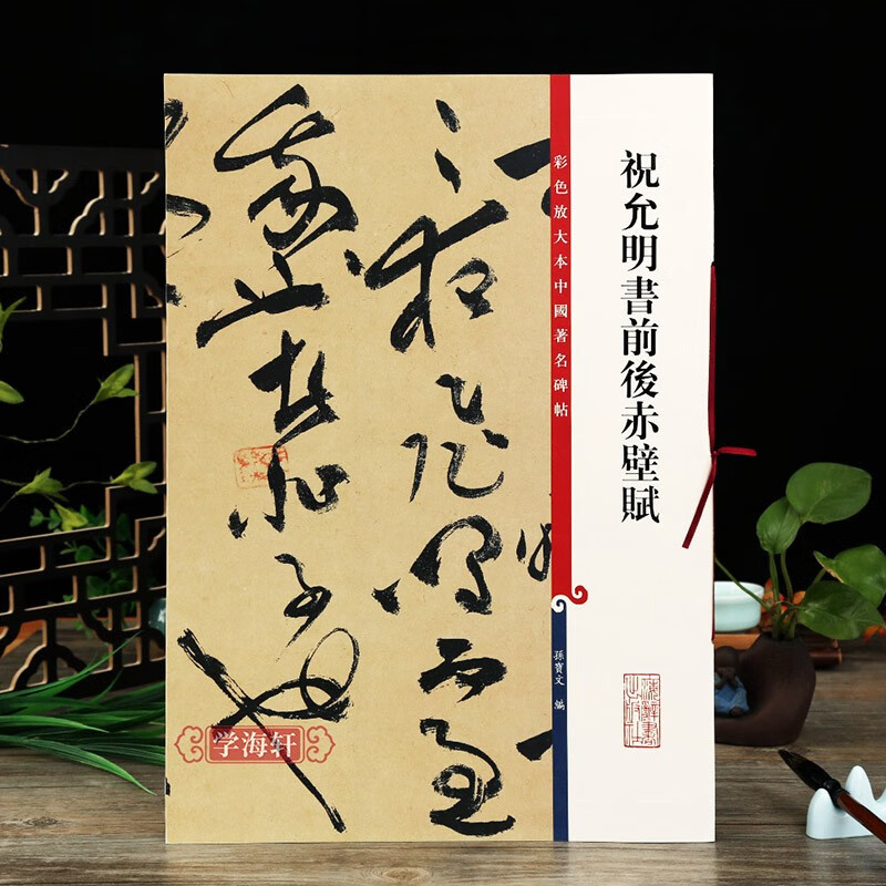 祝允明书前后赤壁赋 彩色放大本中国著名碑