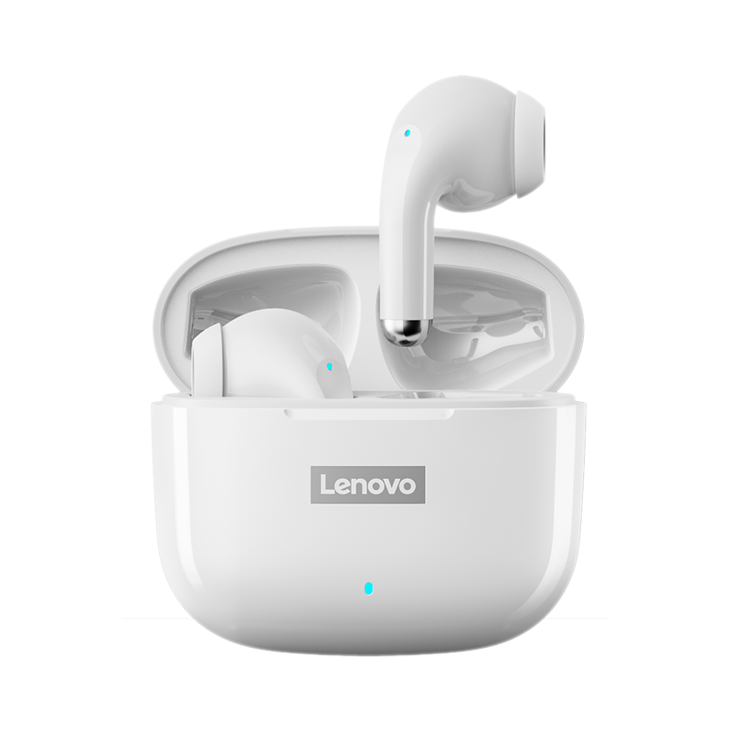 联想（Lenovo）蓝牙耳机：真无线半入耳式高音质通话降噪运动跑步超长待机续航适用于苹果vivo华为thinkplusLP40PRO白色|查蓝牙无线耳机历史价格的网站