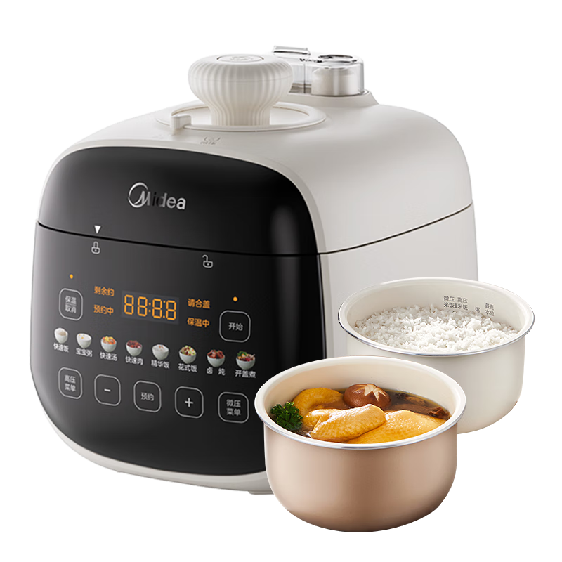 ���ڲ��������ģ�Midea�����ص�ѹ������ѹ2.5LС��2-3�˵緹�� ȫ�Զ�����ԤԼ���ǻ������������MY-E3915��ѹ�� 314.1Ԫ(������)