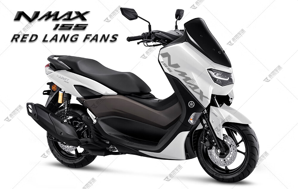 适用于雅马哈nmax155车贴贴纸拉花贴花版画个性车头版花改装 白车&
