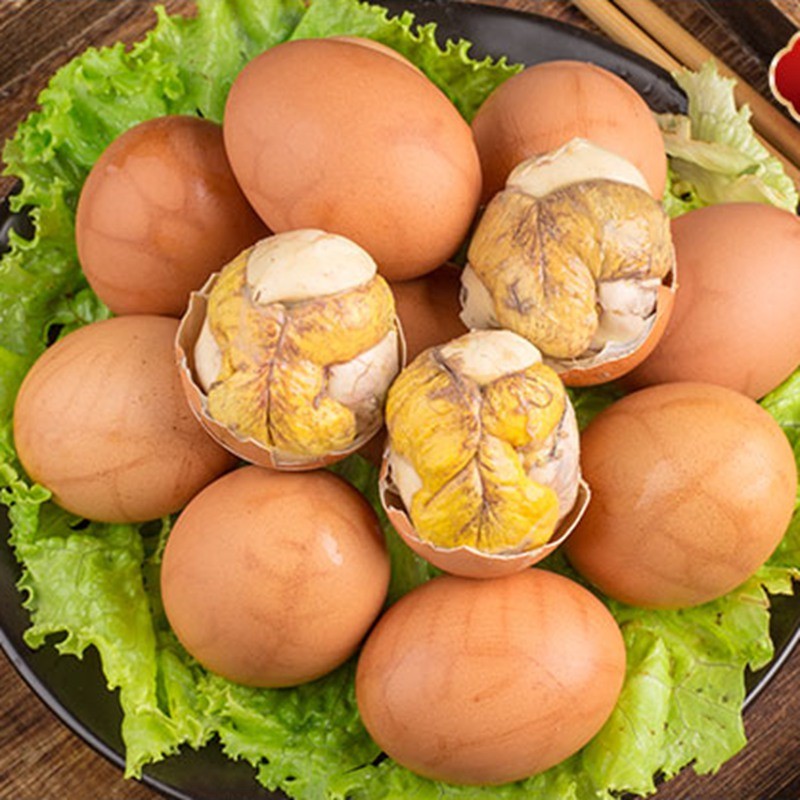 新鲜毛鸡蛋毛蛋活珠子五香香辣13天营养旺鸡蛋熟食五香开袋即食 香辣