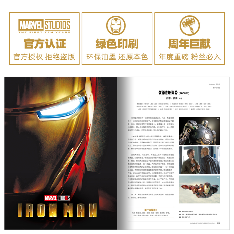 漫威电影宇宙十周年纪念特刊 赠巨幅漫威十周年演员大合照