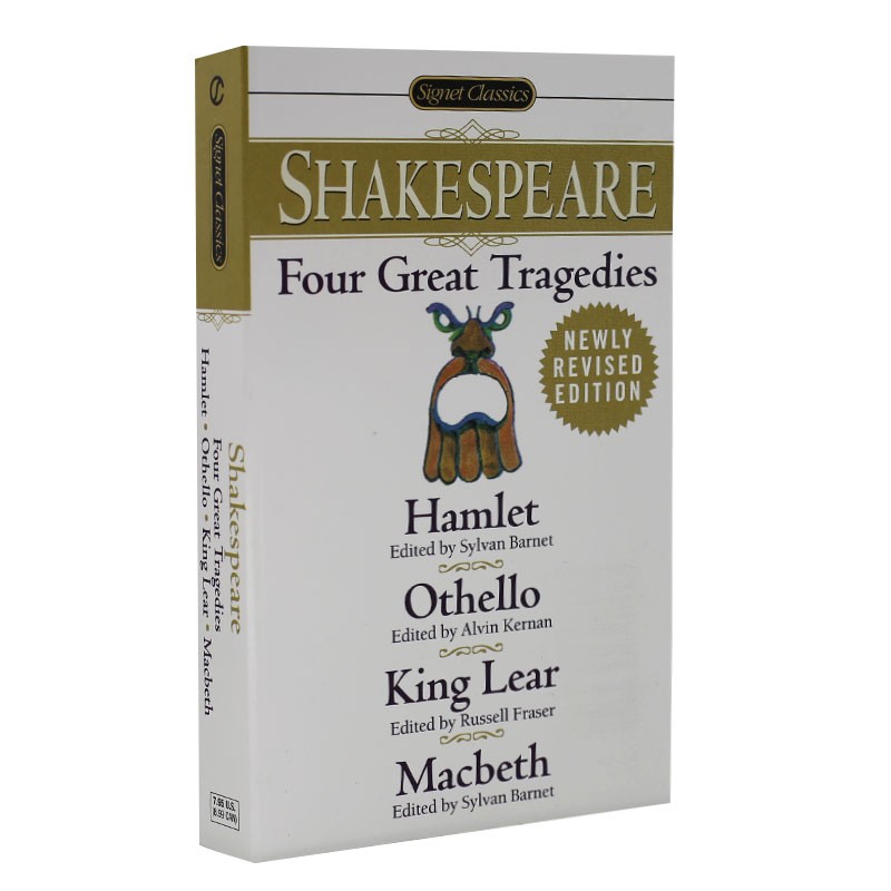 莎士比亚四大悲剧 英文原版 Four Great Tragedies哈姆雷特 奥赛罗 李尔王 麦克白