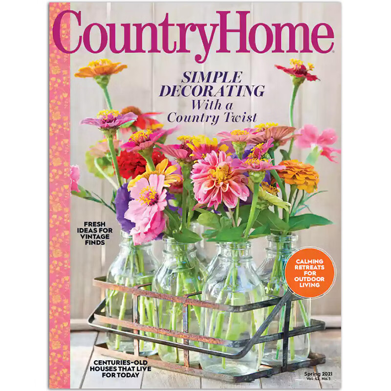 【单期可选】Country Home 美国乡村住宅 2022年秋季刊 住宅装饰设计杂志 2021年春季刊