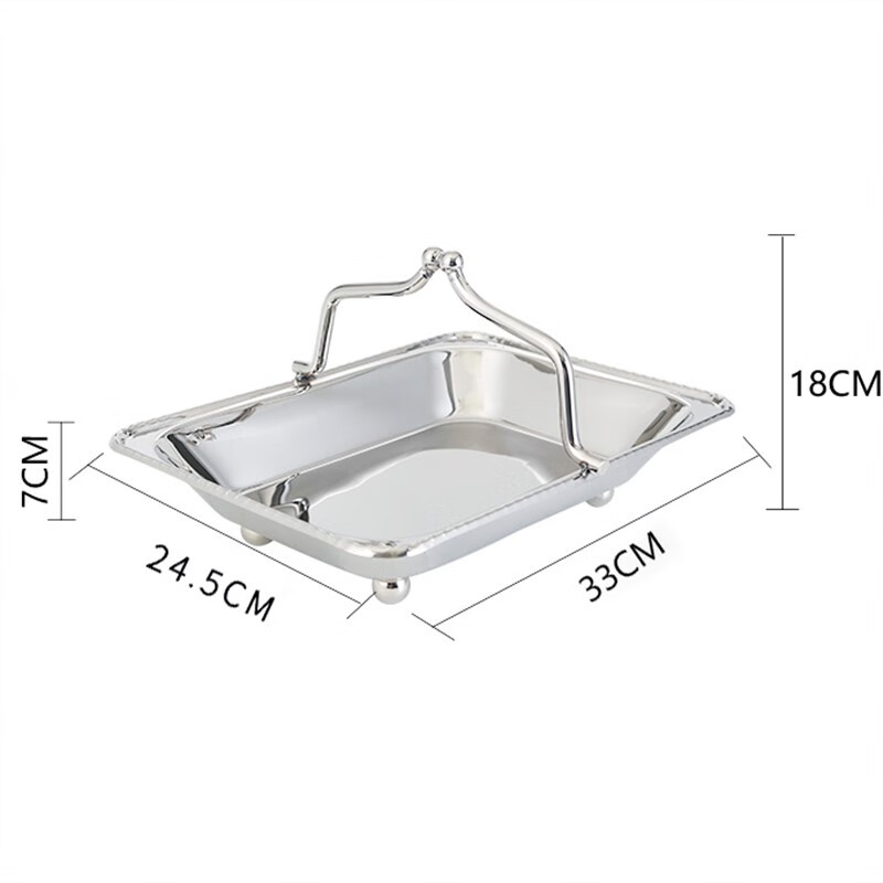妙普乐酒店热毛巾托盘 不锈钢热毛巾托盘手提毛巾篮酒店ktv酒吧客房