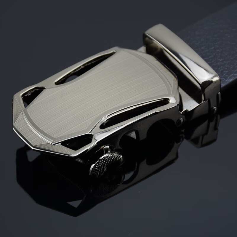 绅庞男士自动扣皮带航空耐磨腰封合金航空牛筋皮带潮中青年腰封 80571