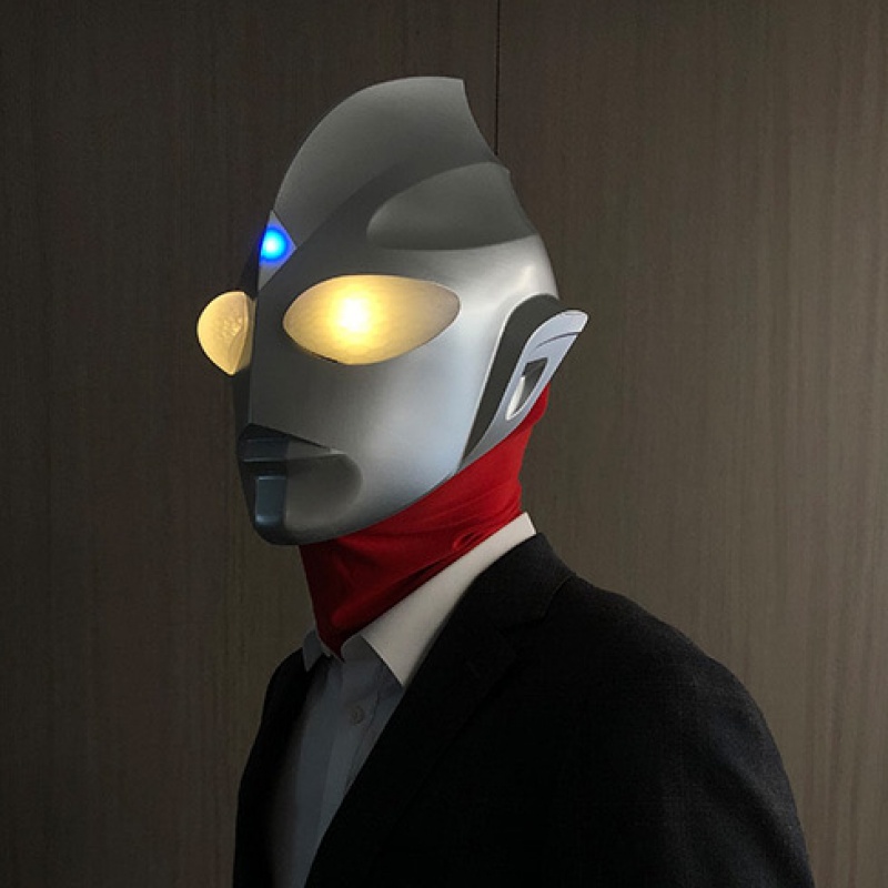 奥特曼头套cosplay迪迦头盔发光道具网红面具环保面罩可穿戴成 20d