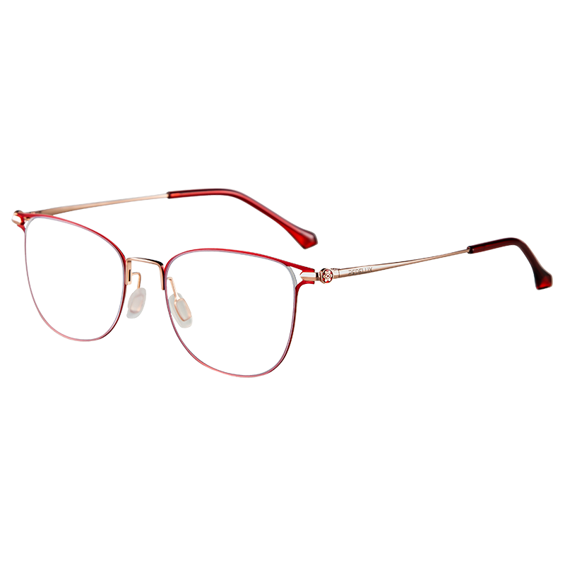 夕陽(yáng)紅老花鏡高清防藍(lán)光遠(yuǎn)近兩用自動(dòng)變焦超輕全框老花鏡AX8101 250度