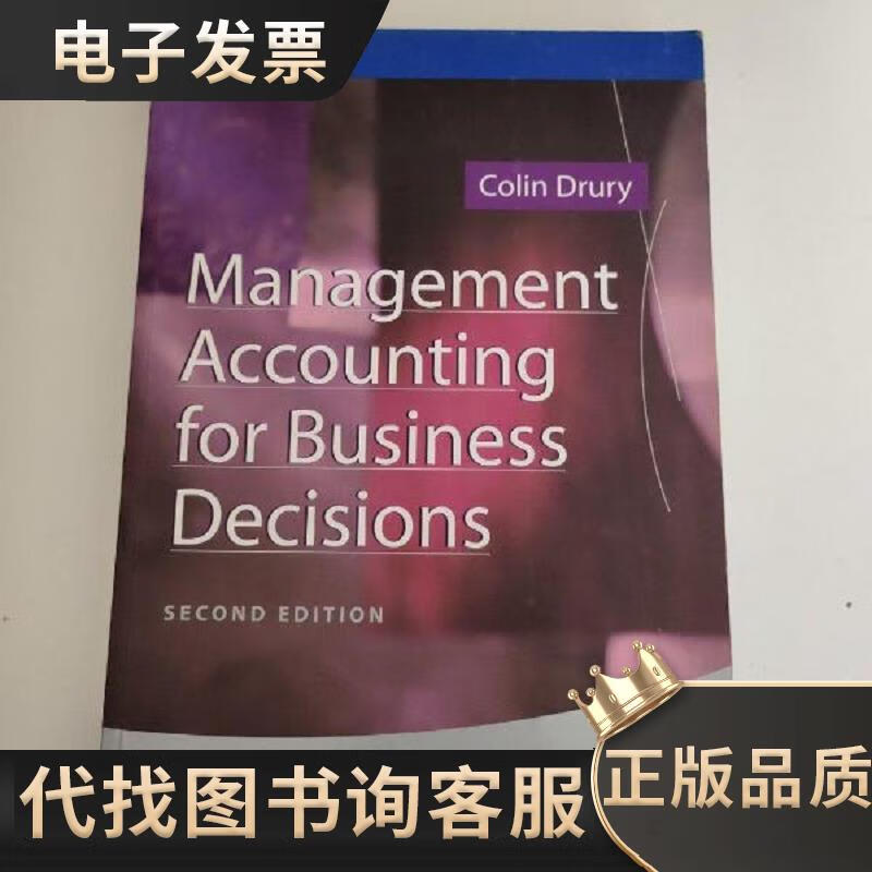management accounting for business decisions colin