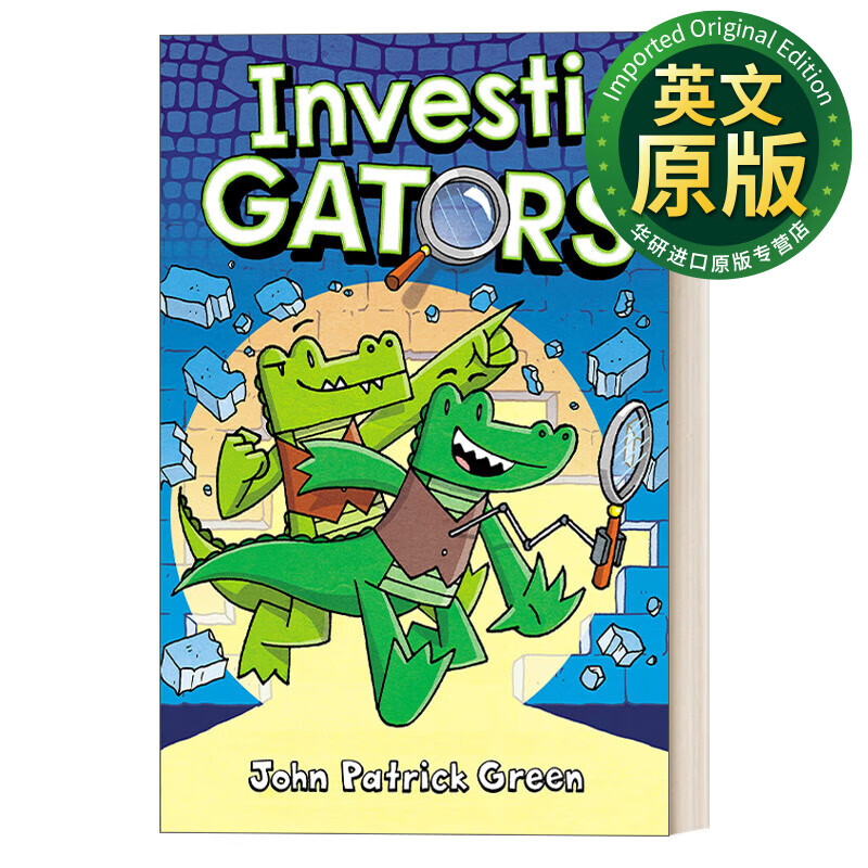 investigators 英文版 鳄鱼侦查员1 精装 全彩漫画书绘本 故事图画本
