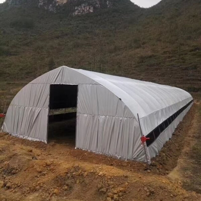 爱悦 养殖大棚骨架钢管鸡鸭鹅猪牛羊椭圆管暖棚种植连栋棚热镀锌大棚