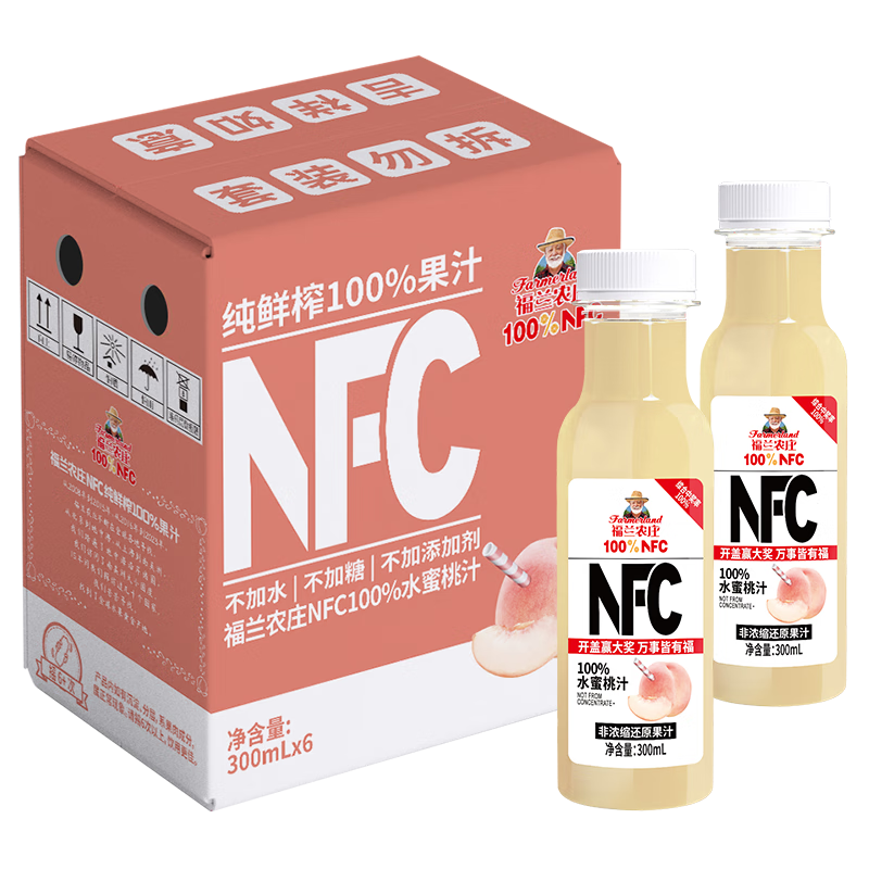 ũׯNFC100%ˮ֭ PET֭ͯװ300mL*6ƿ37.88Ԫ18.94Ԫ/