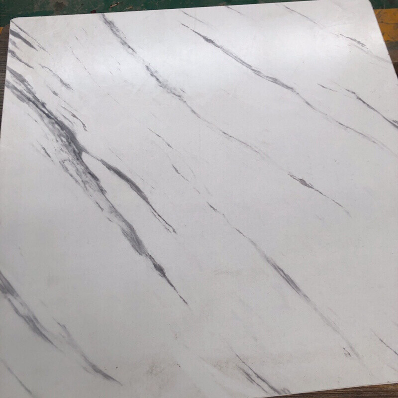 定制长方形木板桌面餐台面板木板片木板桌子台面 白色仿大理石色 长