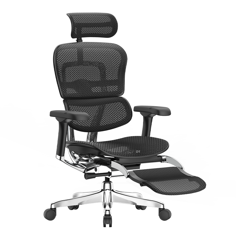 Ergonor 保友办公家具 金豪E 2代 人体工学电脑椅+躺舒宝 黑色 Q4.0版
