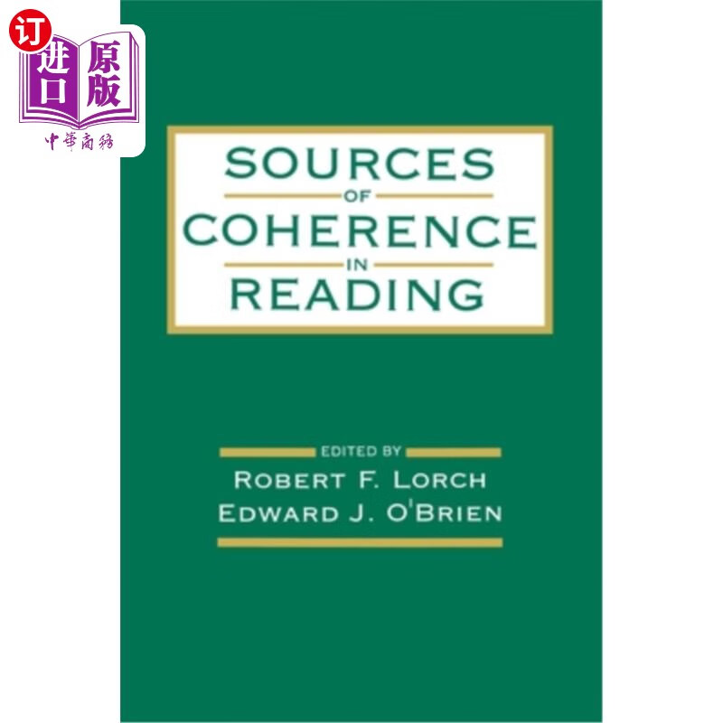 海外直订sources of coherence in reading 阅读连贯性的来源