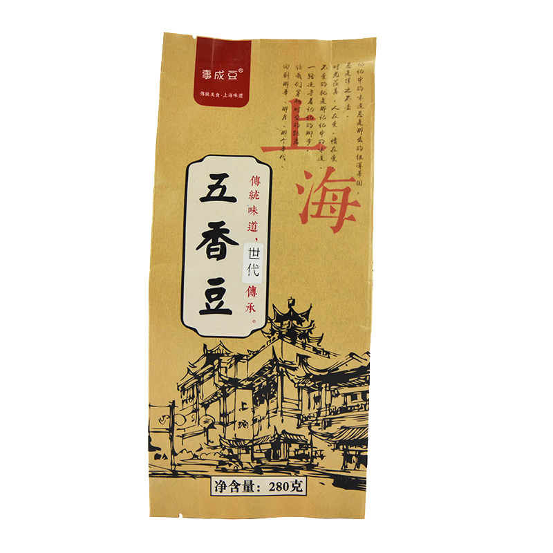 事成豆上海特产豆类零食奶油五香豆袋装蚕豆五香豆事成豆休闲小零食 奶油五香豆260g