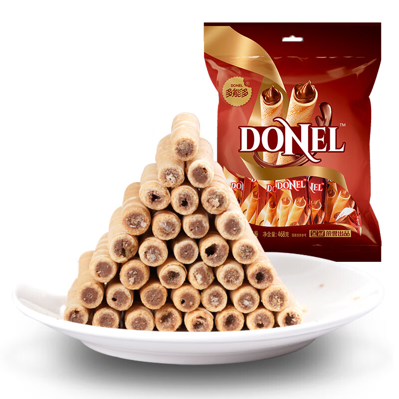 金冠巧克力棒蛋卷巧克力468g饼干夹心蛋酥卷鸡蛋酥注心饼干休闲乘车