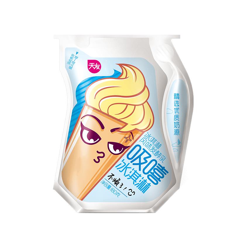 鲁骨梁冰淇淋酸奶10袋装 低温风味发酵乳 冷藏保质期15天 冰淇淋酸奶