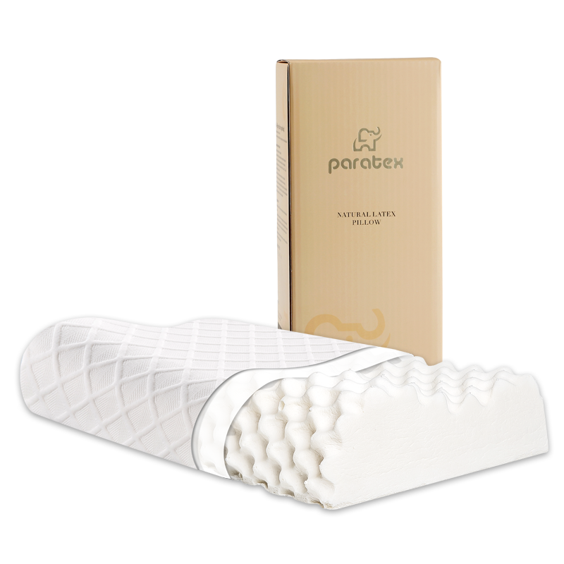 paratex第七代金色礼盒系列天然乳胶枕头价格走势与绝佳颗粒按摩设计