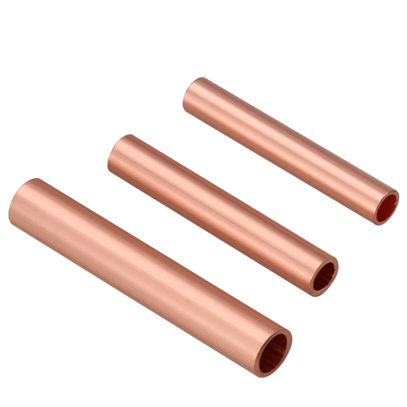 仟特 国标紫铜GT铜管 加厚冷压接线管 电力施工对接连接小铜管 16到300平方 GT-70（5只装）