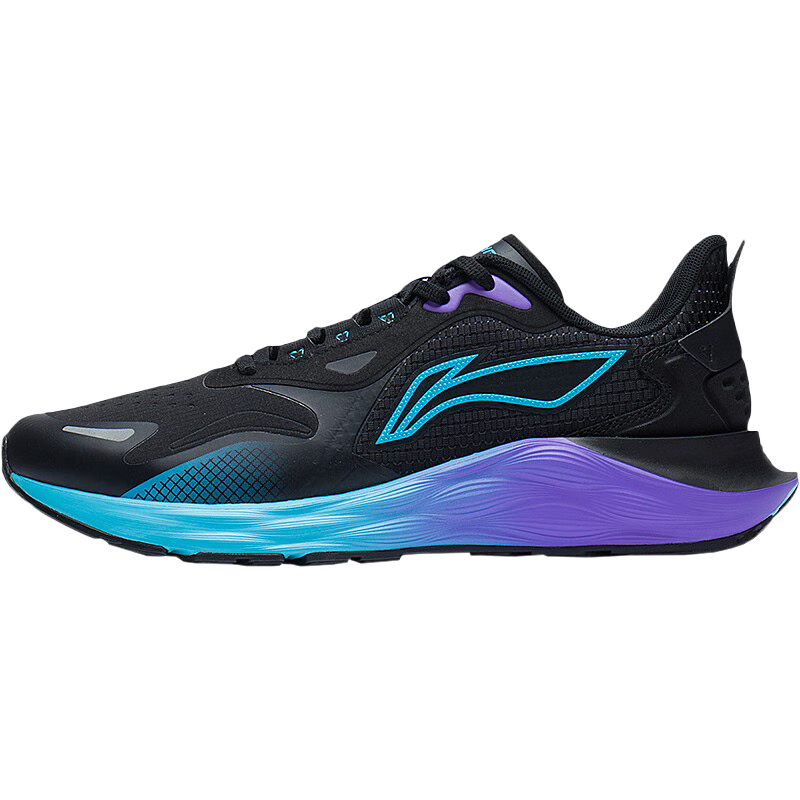 李宁男鞋跑步鞋御风男子反光减震回弹休闲慢跑鞋arss013 308.1元