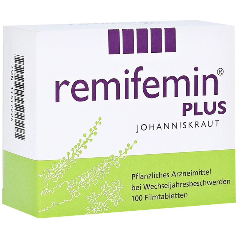 原版进口莉芙敏片德国remifemin更年期缓解片 plus加强型德国原装100