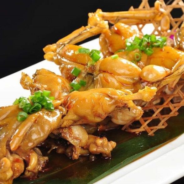 熏牛蛙熏拉丝熏蛤蟆练塘烟熏牛蛙真空开袋即食新鲜 上海特色美食熏