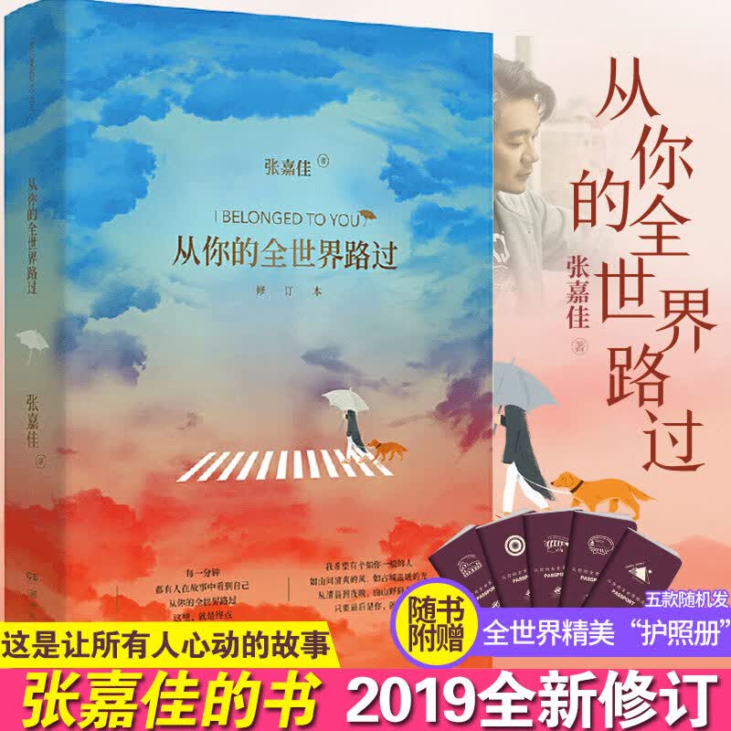 【附赠护照册】从你的全世界路过 张嘉佳正版电影原著小说 青春励志文学都市言情小说书籍 正版