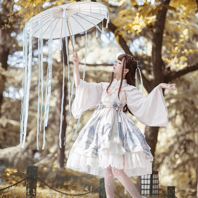 豹了个猫lolita灵隐赋op长袖古风汉元素洛丽塔现货连衣裙 灵隐赋彩色 XXL属于什么档次？
