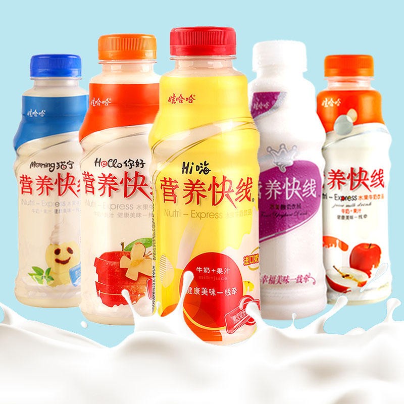 clcey哇哈哈快线原味椰子味整箱学生奶含乳果味 整箱【椰子味】350ml*