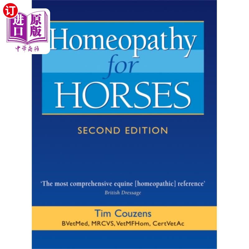 海外直订医药图书homeopathy for horses 顺势疗法的马