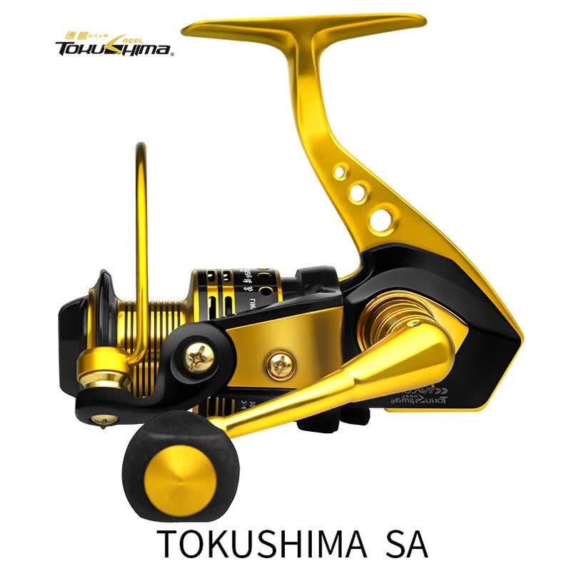 shima) 德岛sa全金属渔轮纺车轮鱼轮不锈钢鱼线轮海杆轮海竿路亚轮绕