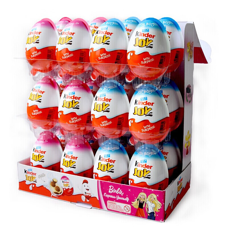 健达（Kinder） 奇趣蛋进口牛奶巧克力蛋儿童休闲零食含玩具生日礼物活动批发 (3月生产）男女混合24粒 盒装 480g